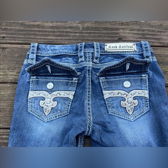 Rock Revival Women’s Blue Sukie Skinny Low Rise Jeans  Streetwear Grunge|Size:28 - Picture 3 of 16